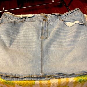 No Boundaries A-Line Paper Bag Skirt